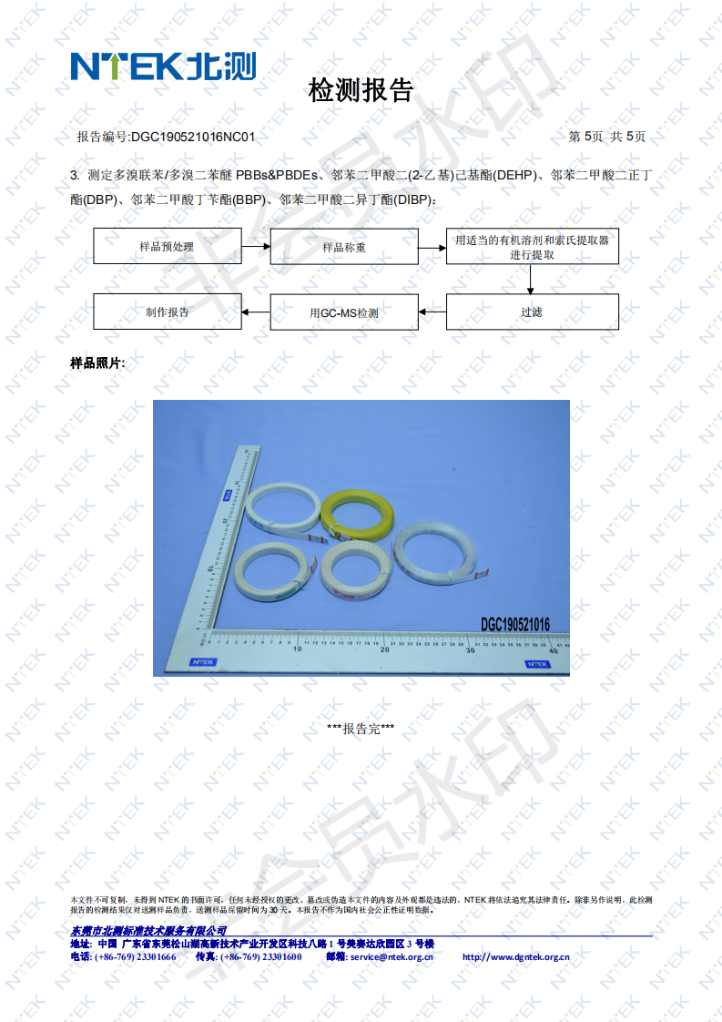 印字打包帶RoHS 2.0檢測（cè）報告5